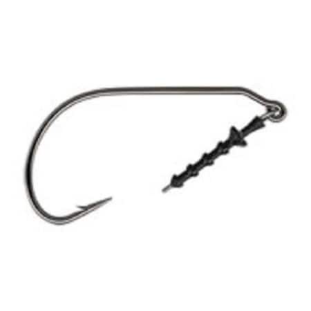 Mustad Ultrapoint Impact Keeper Hook, Size 50, Opti Angle Needle Point, Wide Gap, Ringed Eye, Black Nickel 5PK 91768KH-BN-5/0-5U